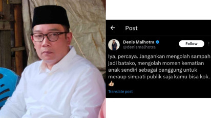 Viral, Ridwan Kamil Tidak Terima Difitnah Akun Centang Biru di Twitter Ini, Netizen Geram: Semoga Allah...