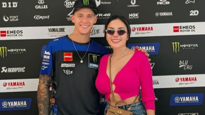 Respons Fabio Quartararo Usai Dipeluk Erat Nikita Mirzani Jadi Sorotan, Netizen: Run Fabio Run