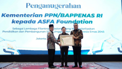 ASFA Foundation Dapat Penghargaan Bappenas