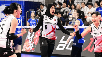 Megawati Hangestri Benar-benar jadi Bintang di Korea Selatan, Para Pemain Red Sparks Heboh Lihat Megatron Masuk... 