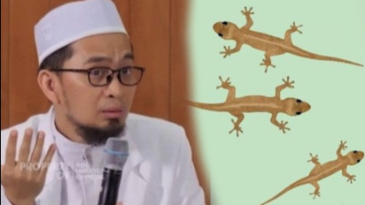 Tolong Hati-hati Bila Banyak Cicak di Rumah, itu Bisa Menjadi Pertanda Buruk Kata Ustaz Adi Hidayat Karena ...