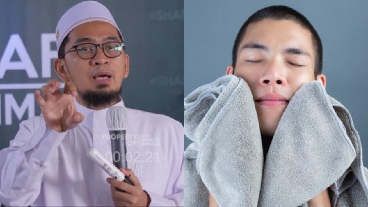 Setelah Wudhu, Wajah Tak Boleh Dilap Pakai Handuk? Begini Penjelasan Ustaz Adi Hidayat
            - galeri foto
