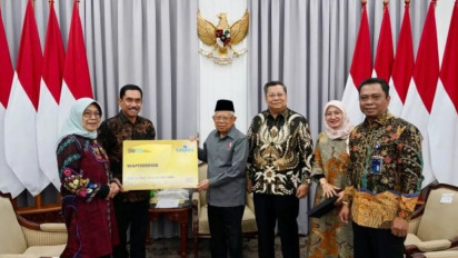 Jelang Purnatugas, Wapres Ma'ruf Amin Terima Program Tabungan Hari Tua dan Pensiun, Berapa Jumlahnya?