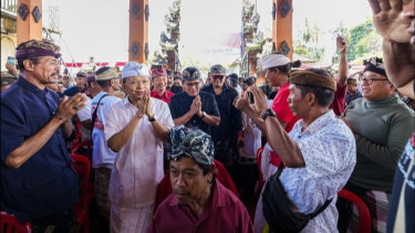 Kampanye di Sidemen Karangasem, Ini Janji Paslon Nomor Urut 2 Koster-Giri