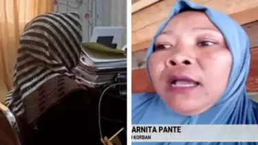 Kolase NN alias Umi istri pimpinan pesantren dan ibu korban santri yang disiram air cabai di Aceh Barat