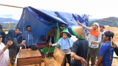Lahan Perkebunan Diduga Diserobot Perusahaan Tambang Emas, Warga Bongkar Tenda Dan Usir Karyawan