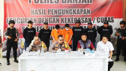Tiga Begal Sadis di Banjar Diringkus Polisi, Pelaku Tidak Segan Lukai Korban Pakai Parang