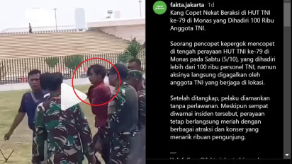 Copet Diamankan Saat HUT Ke-79 TNI, Ada Satu Barang Bukti Ponsel Hasil Curian