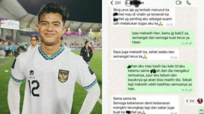 Viral Isi Pesan Diduga Pratama Arhan Ngaku Punya Bukti Azizah Salsha Selingkuh, Pemain Timnas Indonesia Itu Kini Malah Unggah Konten Bucin