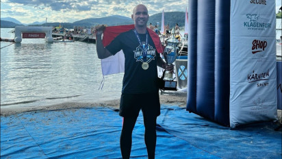 Menuju Rekoris MURI ke-3: Perenang Indonesia, Benhart Hutabarat Sukses Renangi Danau Worthersee di Austria Sepanjang 34 km