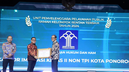 Kantor Imigrasi Ponorogo Raih Pelayanan Ramah Kelompok Rentan Terbaik Tahun 2024