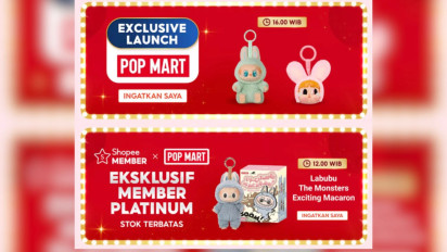 Cuma di Puncak 10.10, Labubu Akan Hadir dengan Harga Menarik di Pop MART Official Store Shopee