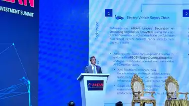 Anindya Bakrie menyampaikan 6 prioritas ASEAN untuk menghadapi tantangan global di ASEAN Business and Investment Summit 2024 di Laos.