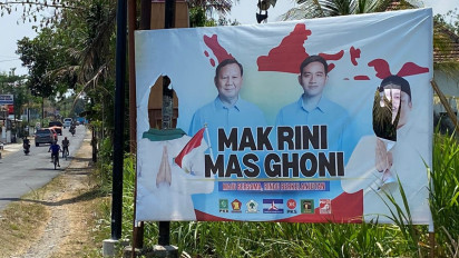 Sebanyak 644 Baliho Cabup Blitar Rini Syarifah–Abdul Ghoni Dirusak Orang Tidak Dikenal