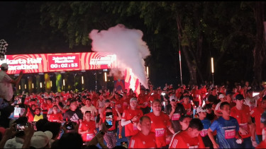 Ketua PB PASI Luhut Binsar Pandjaitan Buka Langsung Jakarta Running Festival 2024 Hari Kedua untuk Kategori Half Marathon 21K