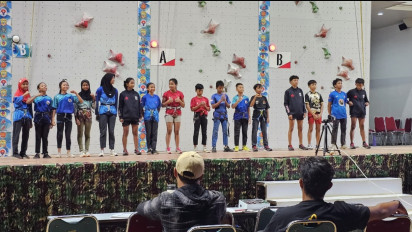 Atlet Panjat Tebing Klub NSC Raih 2 Emas dan 1 Perunggu di Ajang Kejuaraan Terbuka Piala Panglima TNI 2024