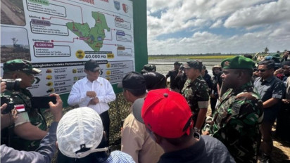 Wamenhan Bahas Food Estate di Kampung Wanam Papua Selatan, Mentan Andi Amran Klaim Keberhasilan Indonesia Jadi Lumbung Pangan