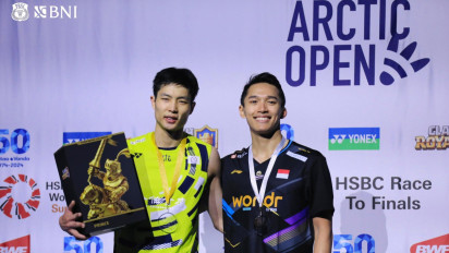 Dipecundangi Chou Tien Chen, Jonatan Christie Harus Puas Jadi Runner Up Arctic Open 2024