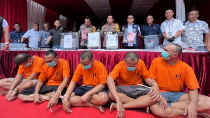 Lima Pencuri Modul BTS Rp 120 Miliar Ditangkap Kepolisian: Satu WNA China Masuk DPO