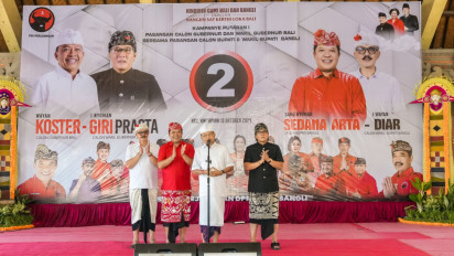 Paslon Koster-Giri Pastikan akan Tata Kawasan Pura Batur seperti Besakih