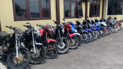 Aksi Balap Liar di Blora, Puluhan Sepeda Motor Protolan dan Berknalpot Brong Diamankan Polisi