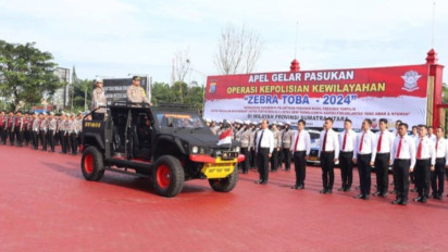 Polda Sumut Libatkan 1.396 Personel Gabungan untuk Operasi Zebra Toba 2024