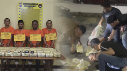 Detik-detik Menegangkan Polda Sumut Kejar-Kejaran Tangkap Pengedar Sabu 40Kg, Bak Film Laga!