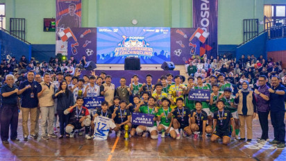 Puncak Acara Turnamen Futsal Pospay Cup 2024 di ULBI Bersama Indra Sjafri
