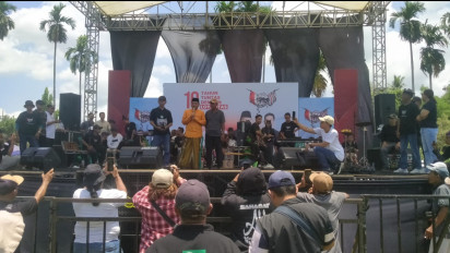 Relawan Rejo Semut Ireng Gelar Tasyakuran Pelantikan Prabowo Gibran di Banyuwangi