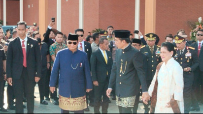 Detik-detik Jokowi Bertolak ke Solo Diantar Presiden Prabowo ke Halim