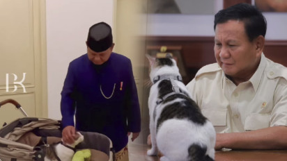 Momen Spesial Usai Dilantik Jadi Presiden, Prabowo Bawa Kucingnya Bobby Kertanegara ke Istana