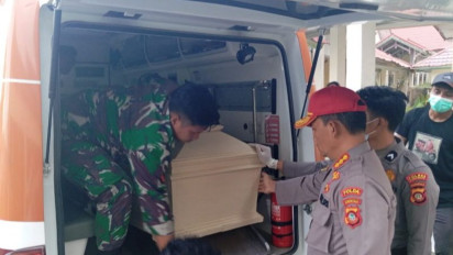 Empat Jenazah Korban Kecelakaan Pesawat SAM Air Dibawa ke RS Bhayangkara