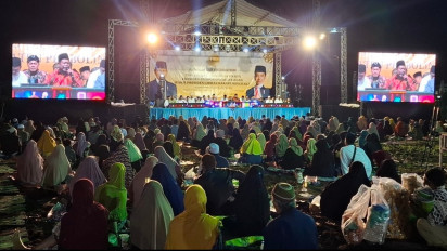 Ribuan Jemaah Al Hasanah Foundation Gelar Tasyakuran Pelantikan Presiden Prabowo di Probolinggo