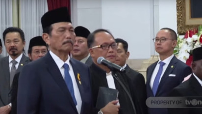 Presiden Prabowo Lantik Luhut Jadi Ketua Dewan Ekonomi Nasional