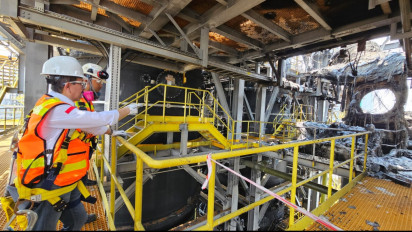 Bos Freeport Inspeksi ke Lokasi Kebakaran Smelter di Gresik dan Akan Lakukan Evaluasi Total