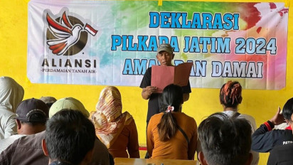 Pasca Debat, Aliansi Perdamaian Tanah Air Jatim Gelar Deklarasi Pilkada Damai