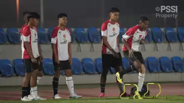 Skuad Timnas Indonesia U-17 Jalani Latihan Jelang Hadapi Kuwait
