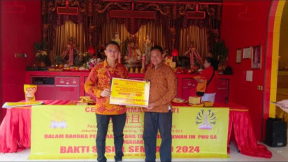 Jaga Hubungan Erat dengan Warga Sekitar, Vihara Cetiya Permata Hati Gelar Kegiatan Bakti Sosial