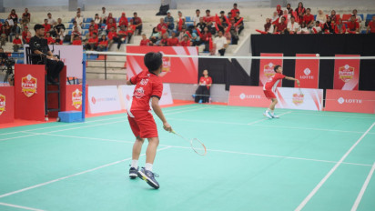 24 Pebulutangkis Muda Diasah 2 Legenda di Lotte Future Champions Badminton Challenge