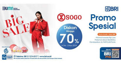 Belanja di Sogo Makin Seru Saat Payday, Nikmati Promo Spesial dan Keuntungan Berlipat dari BRI