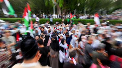 Puluhan Majelis dan Ormas Islam Gelar Aksi Damai di Depan Kedubes AS, Tuntut Penghentian Genosida di Gaza