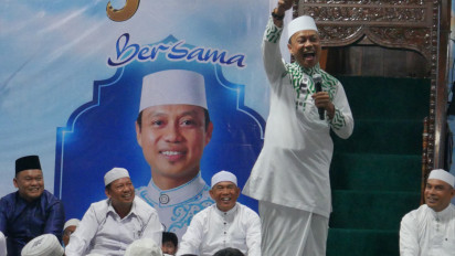 Tablig Akbar Banjir Jemaah, Ustadz Das'ad Latif Minta Masyarakat Jaga Perdamaian Jelang Pilkada Kotabaru