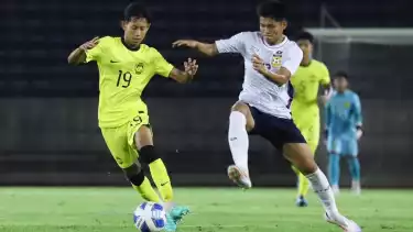 Timnas Malaysia U-17 ketika menghadapi Laos di Kualifikasi Piala Asia U-17 2025