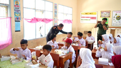 Hore! Siswa SD di Kabupaten Bandung Mulai Rasakan Hidangan Makan Siang Gratis, Berikut Macam-macam Menunya  