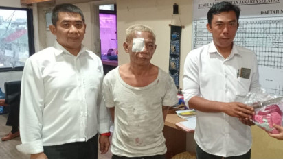 Begini Tampang Penyandera Bocah di Pospol di Jakarta Selatan saat Diperiksa Polisi