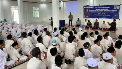 Solidaritas Erlangga Adakan Kegiatan Pelatihan Menulis di Ponpes, Ini Buktinya