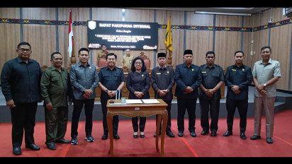 Rapat Paripurna DPRD Kotim Resmi Tetapkan Unsur Pimpinan Definitif