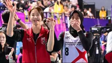 Han Song-yi dengan Megawati Hangestri