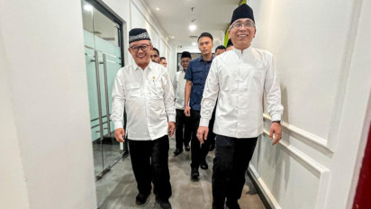 Temui Gus Yahya, Menteri Pendidikan Abdul Mu’ti Harap Terus Kerja Sama dengan NU