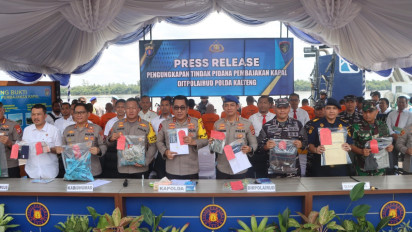 Kapolda Kalteng Ungkap Kasus Pembajakan Kapal di Tanjung Malatayur, 14 Perompak Diamankan